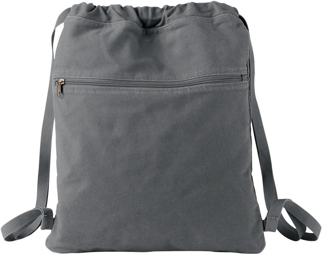 14 oz. Pigment-Dyed Canvas Cinch Sack OS SMOKE