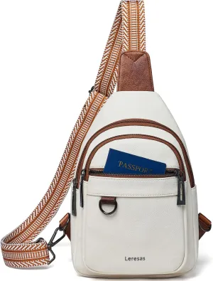 7L Sling Bag for Women Men Vegan Leather Crossbody Bags Fanny Pack Purse Backpack Over Shoulder Bag Travel Anti Theft