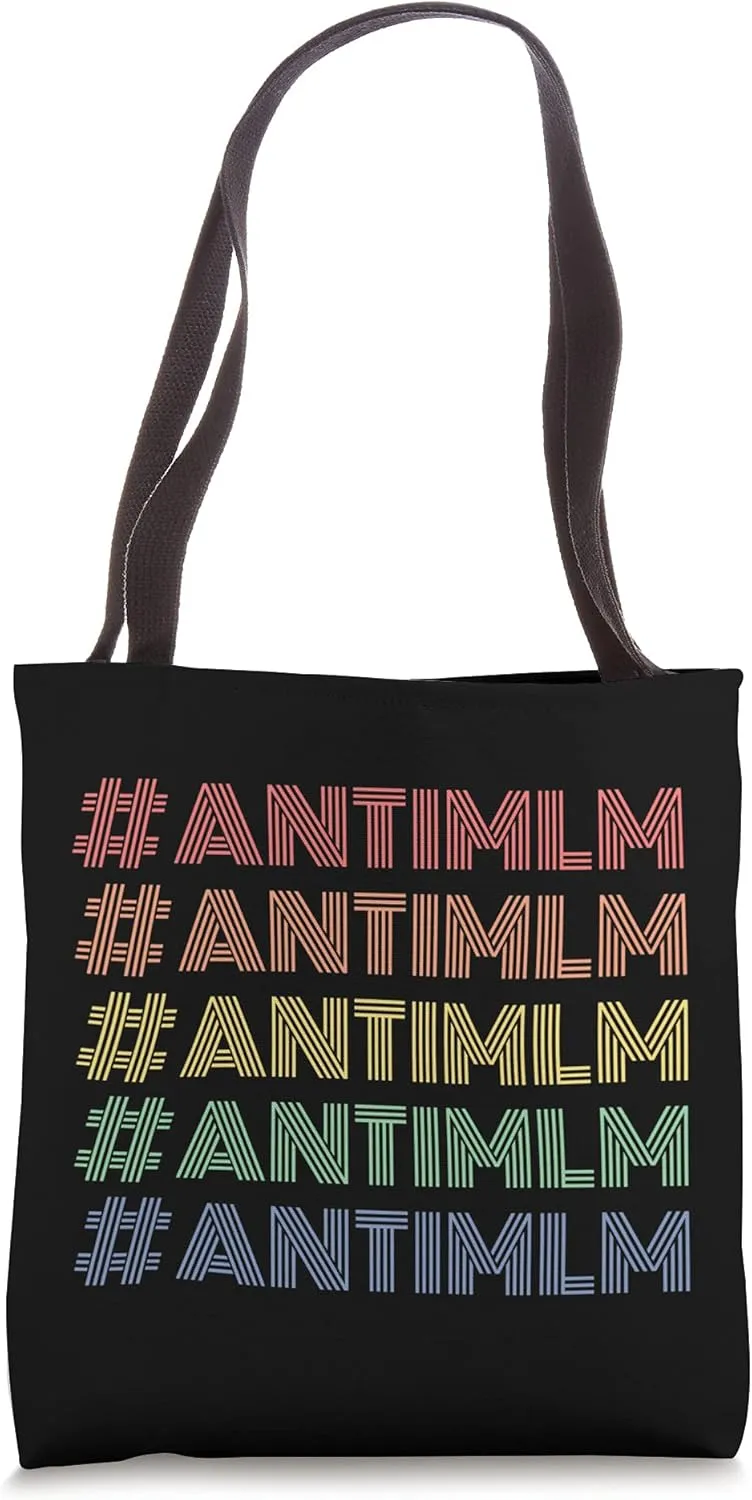 #ANTIMLM Rainbow Vintage Retro Pyramid Scheme Boss Babe Tote Bag