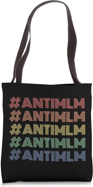 #ANTIMLM Rainbow Vintage Retro Pyramid Scheme Boss Babe Tote Bag