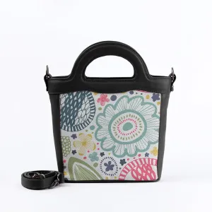 Black Top Handle Handbag Summer Mess