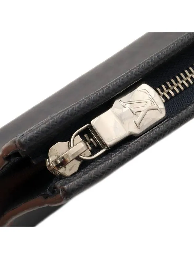 Blue Marine Taiga Leather Voyage Clutch