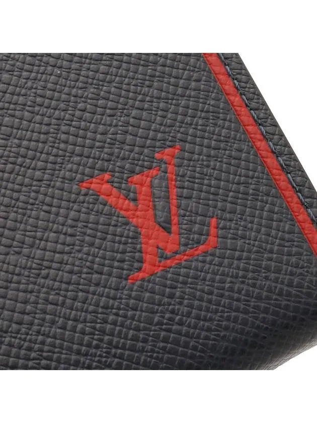 Blue Marine Taiga Leather Voyage Clutch
