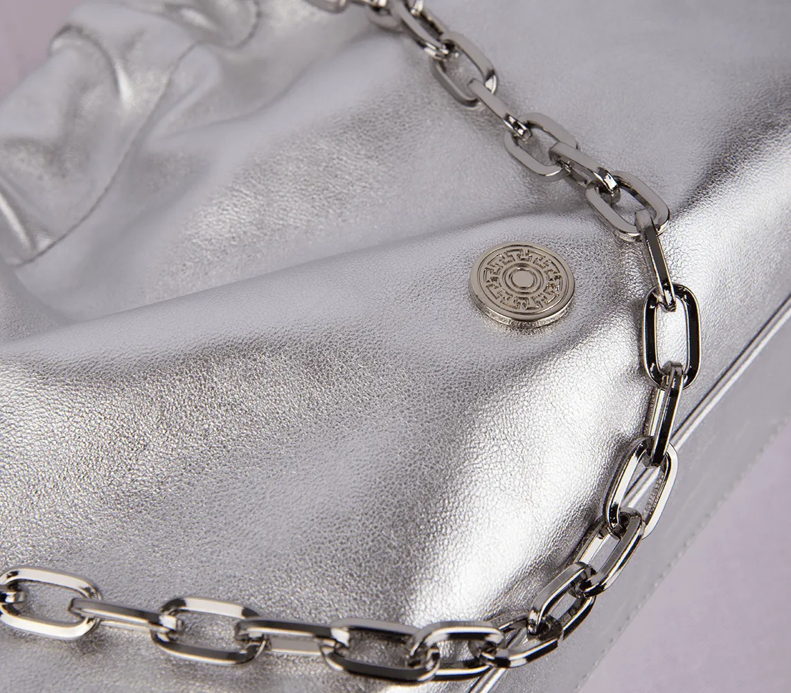 Cloud Clutch Silver