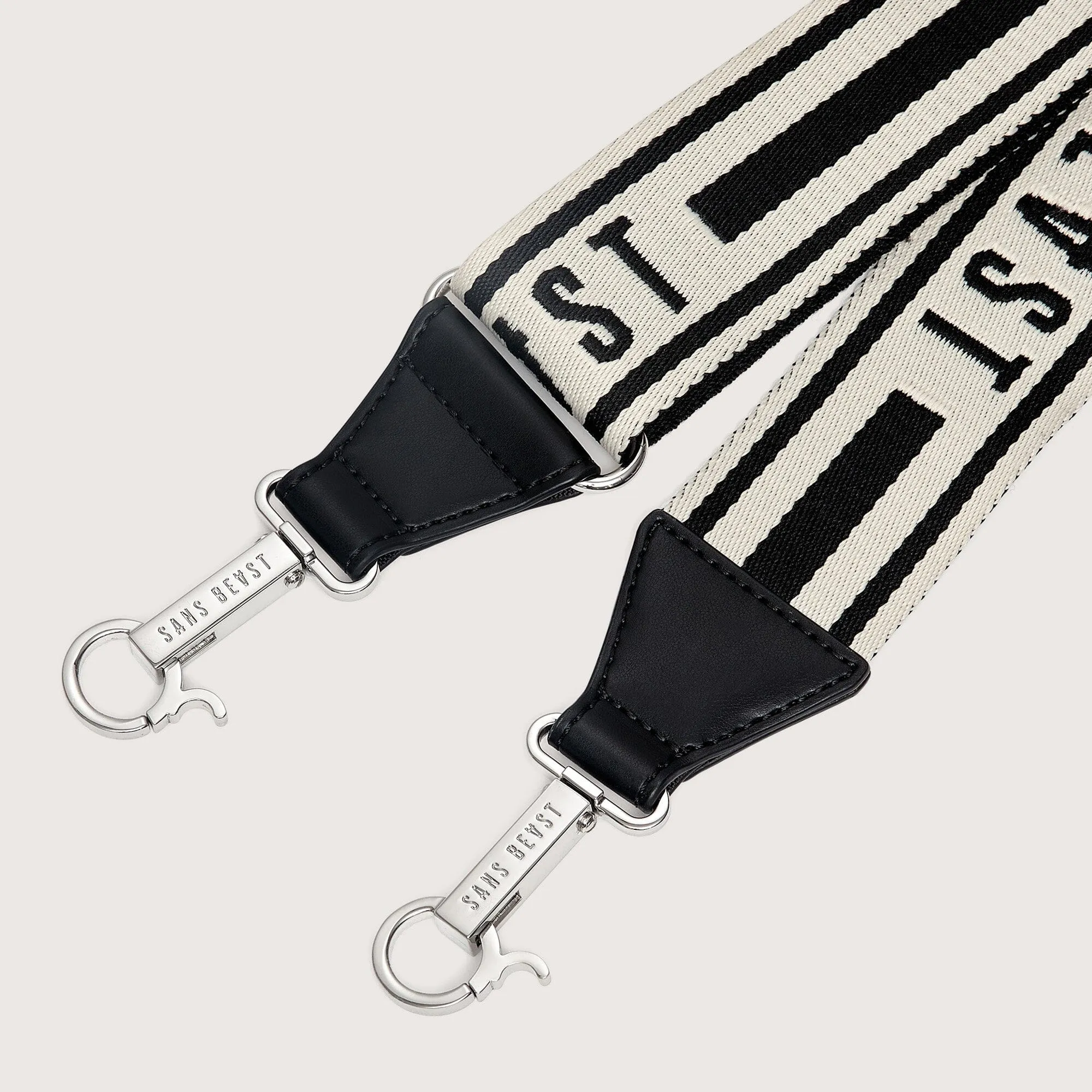 Corridor Bag Strap - Licorice   Silver