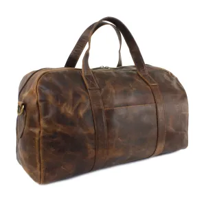 DISTRESSED LEATHER UNDER-THE-SEAT CLUB BAG