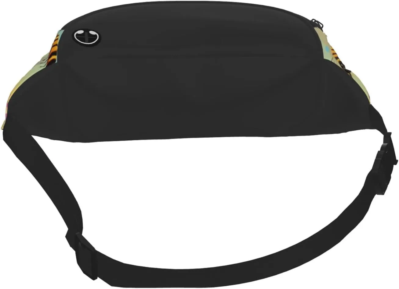 Dujiea Fanny Pack, Bee Skep Bee Happy Waist Bag with Headphone Hole Belt Bag Adjustable Sling Pocket Fashion Hip Bum Bag for Women Men Kids Outdoors Casual Travelling Hiking Cycling