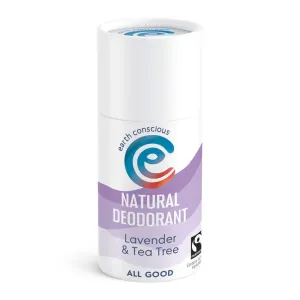 Earth Conscious Natural Deodorant Stick - Lavender & Tea Tree