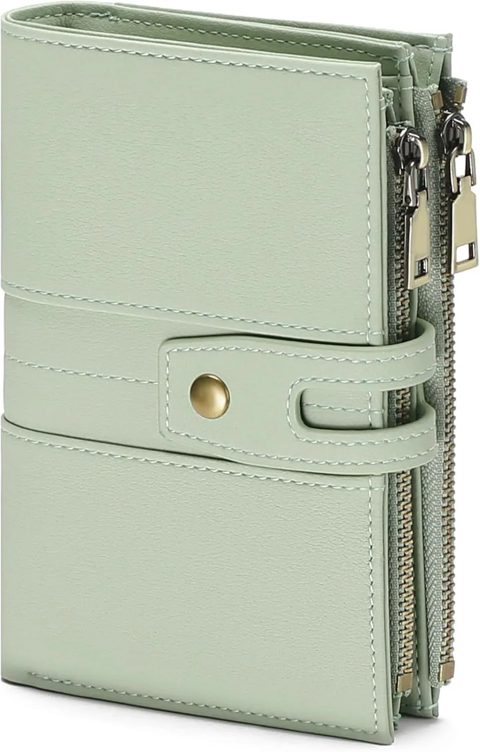 GAEKEAO Small Wallets for Women RFID Blocking Leather Trifold Clutch Wallet Credit Card Holder Wallet Card Case Purse with ID Window