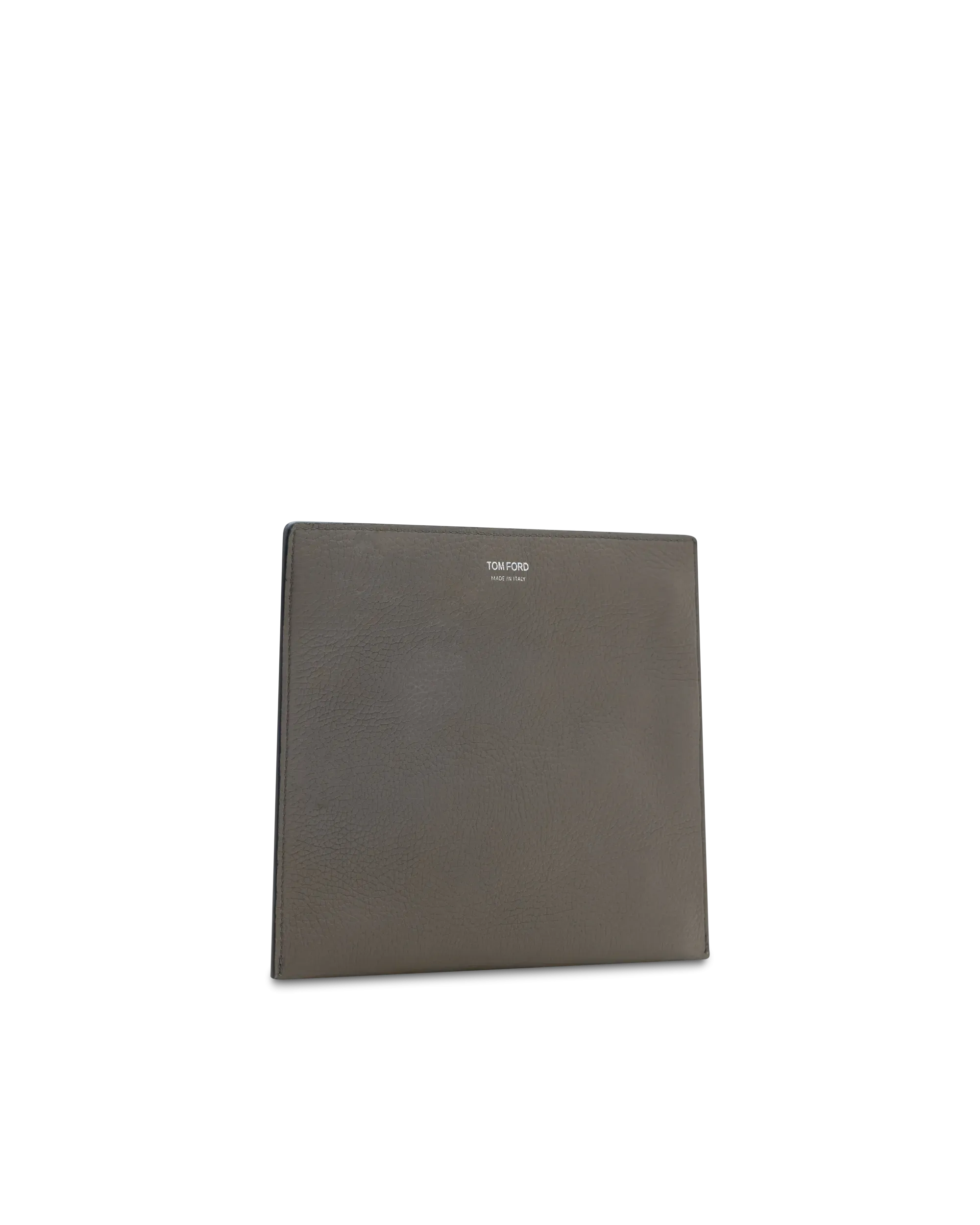 Grained Leather Flat Pouch
