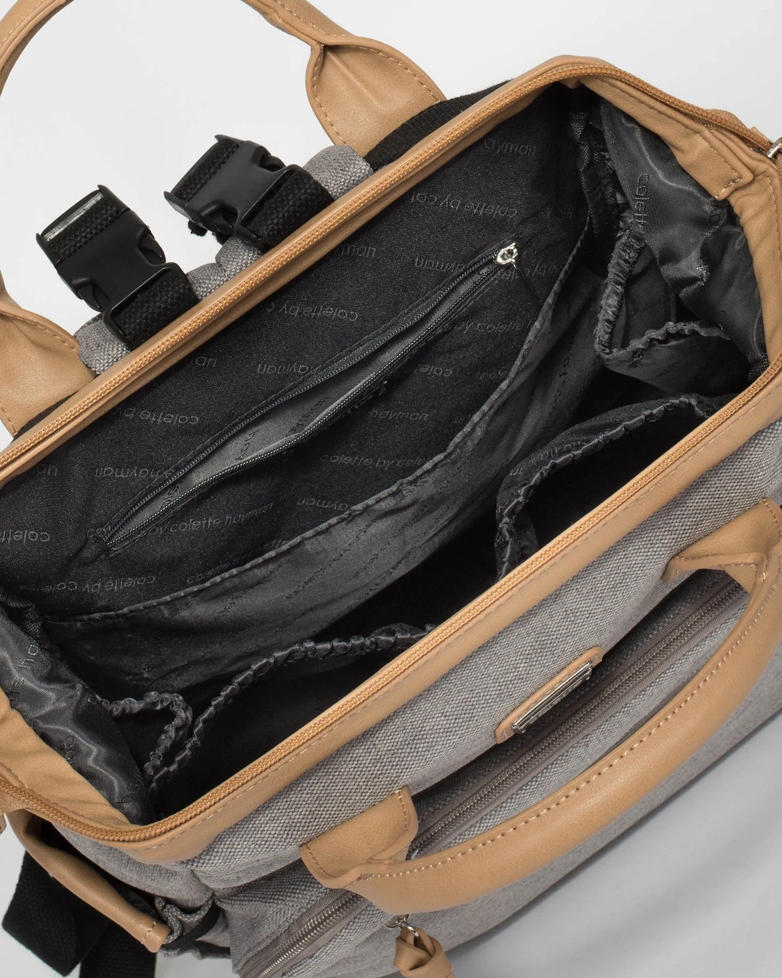 Grey Kyla Baby Bag Backpack