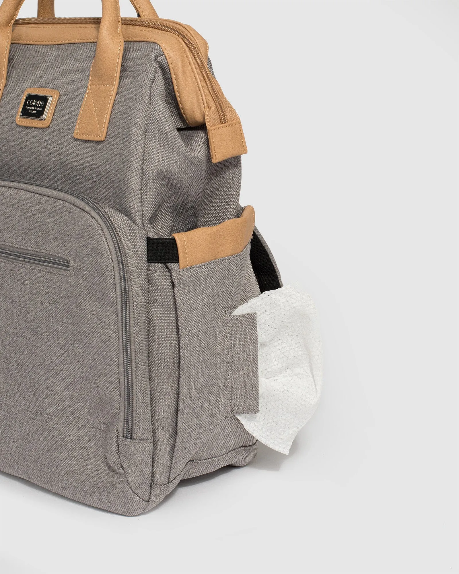 Grey Kyla Baby Bag Backpack