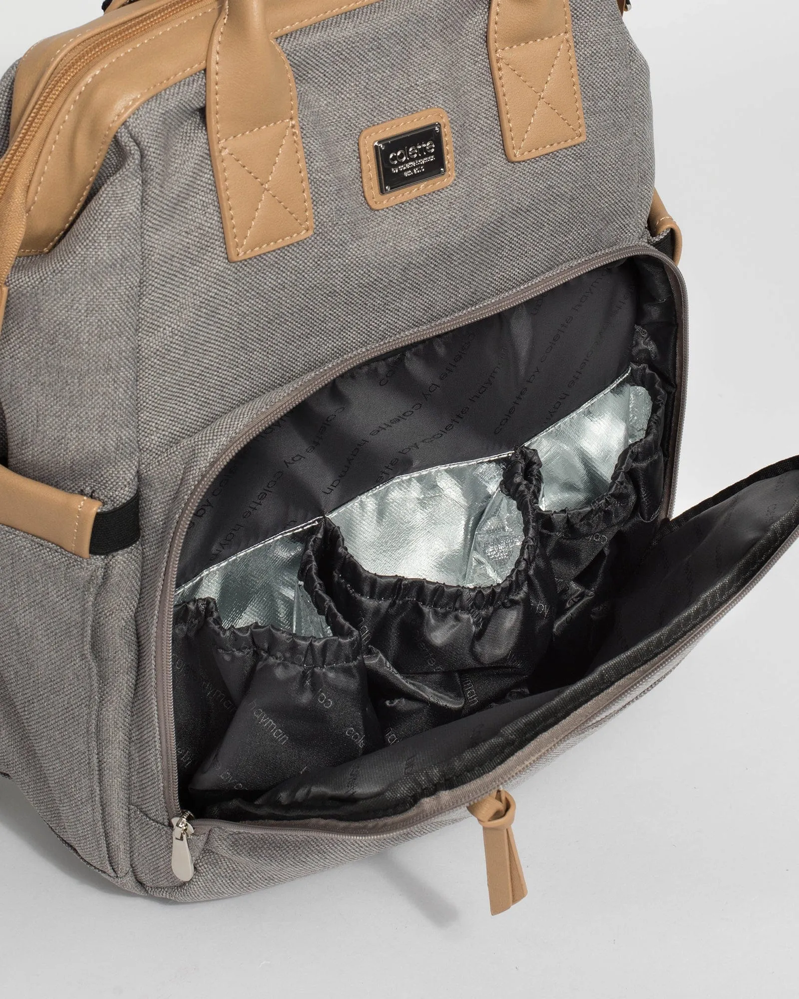 Grey Kyla Baby Bag Backpack
