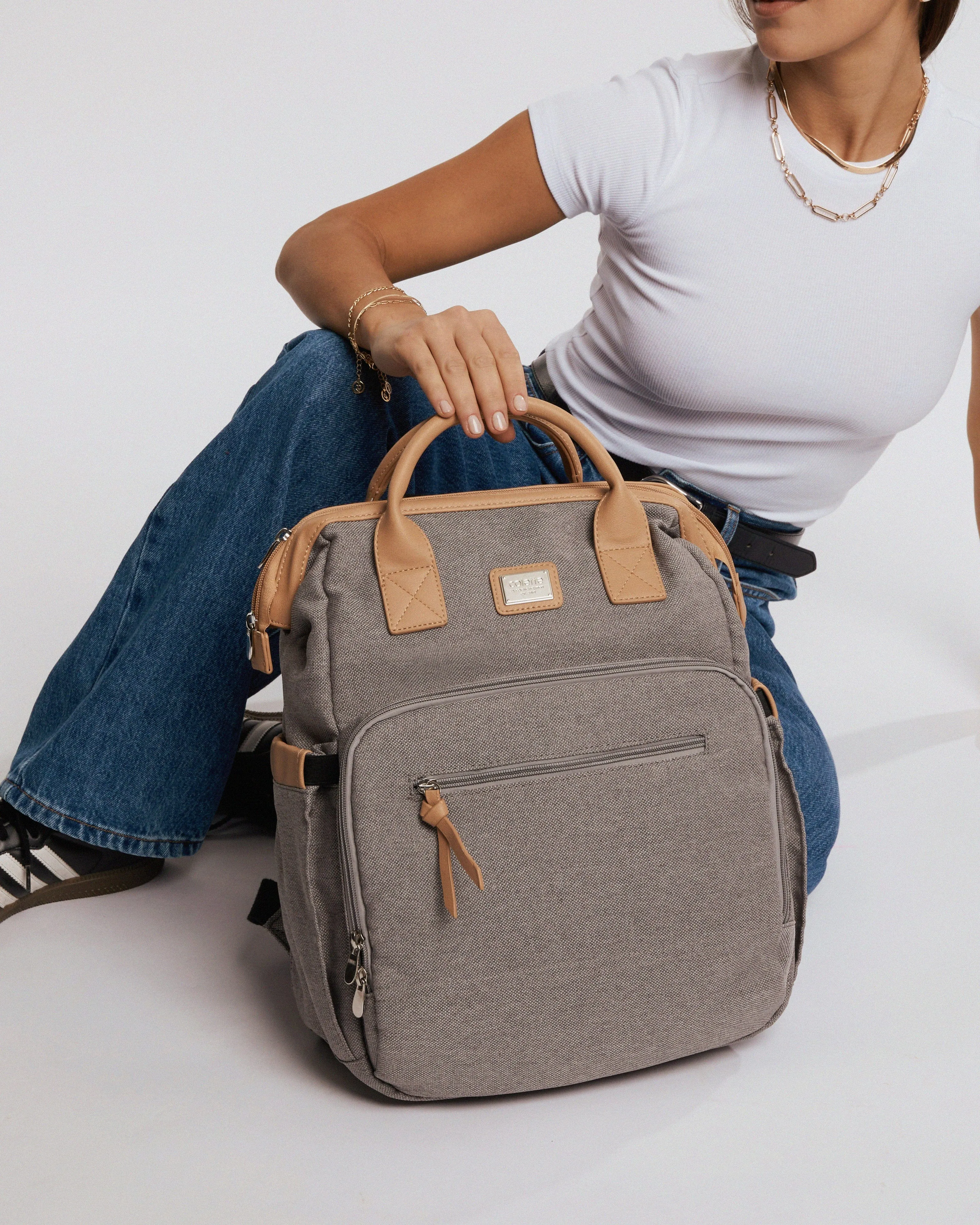 Grey Kyla Baby Bag Backpack