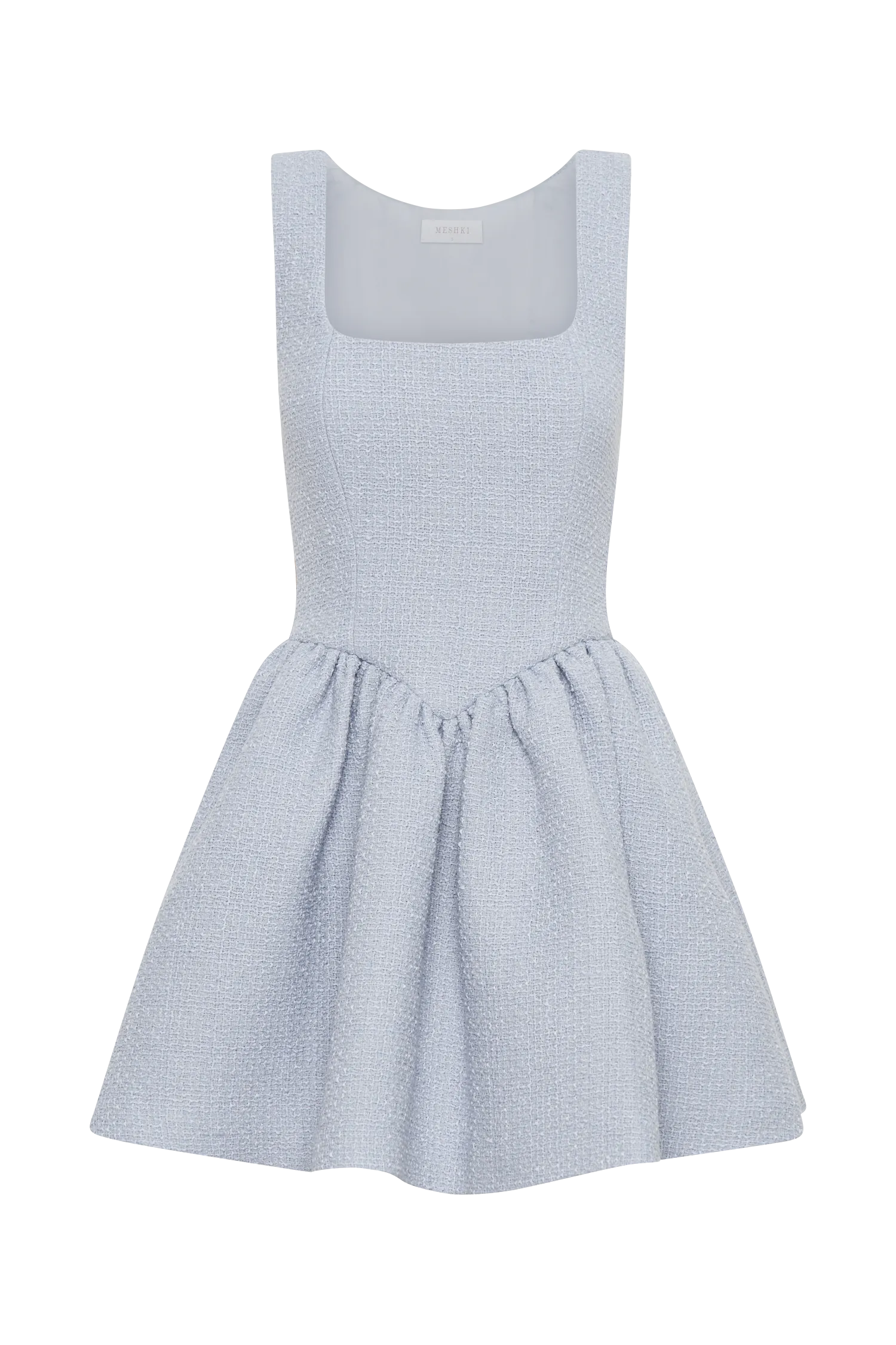 Jennifer Boucle Mini Dress - Sky Blue