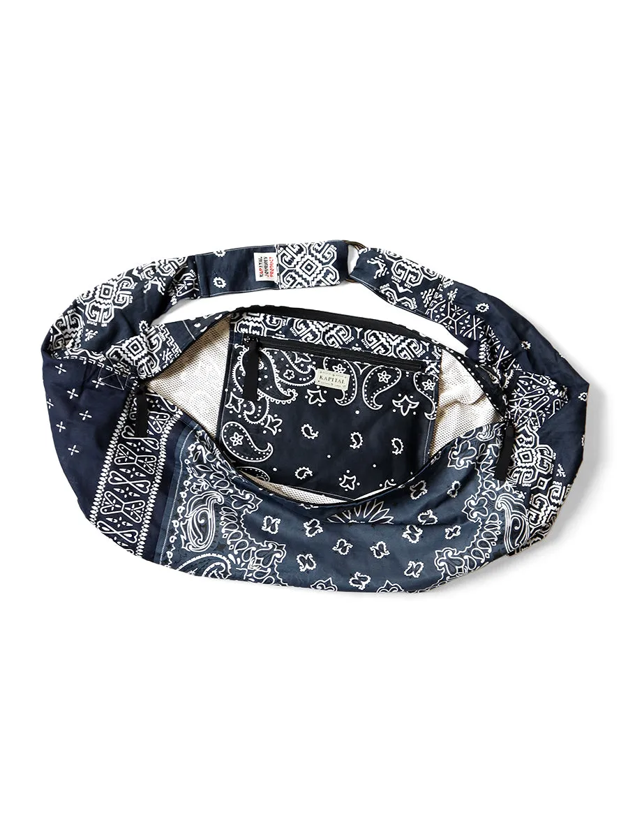 Kapital Gauze Bandanna Patchwork TRANSIT Snufkin Bag - White