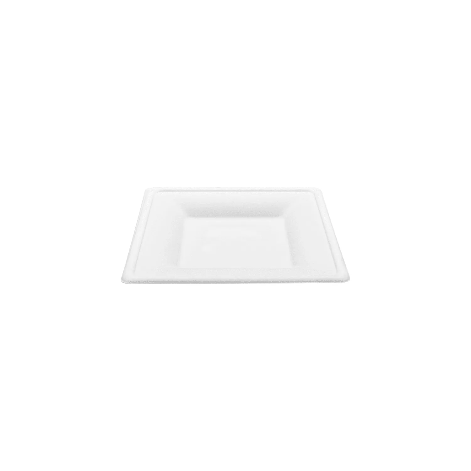 Karat Earth 6”x 6” PFAS Free Bagasse Eco-Friendly Square Plate, White - 500 pcs
