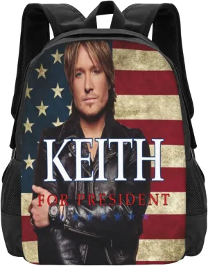 Keith Musics Urban Backpack Large Capacity Backpacks Minimalist Leisure Travel Daypack 12.5X5.5X16.5 inch