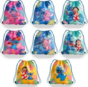 KULINAN 16 PCS Birthday Party Drawstring Bags Party Goodie Gift Bags Birthday Decorations for Party Supplies
