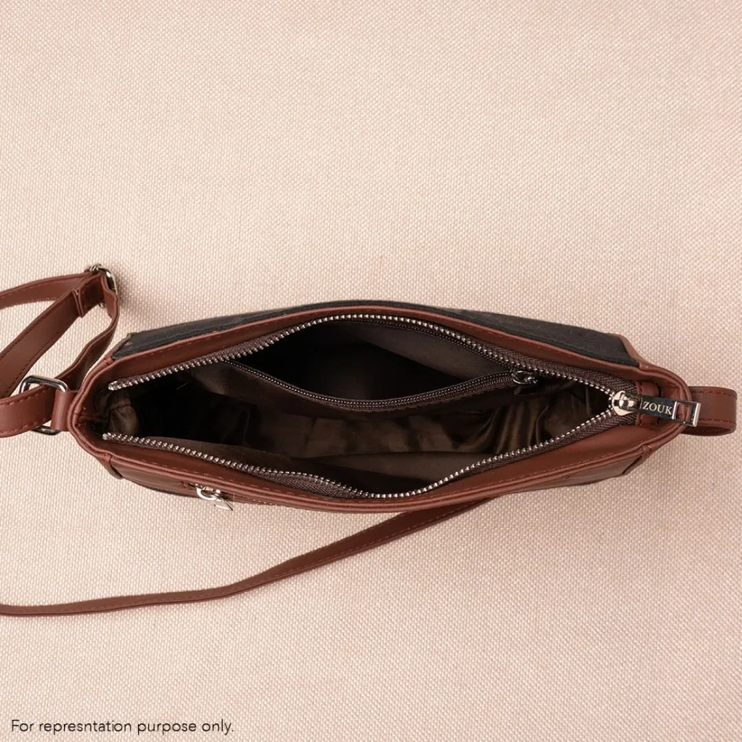 Lattice Lace U-Shaped Sling Bag
