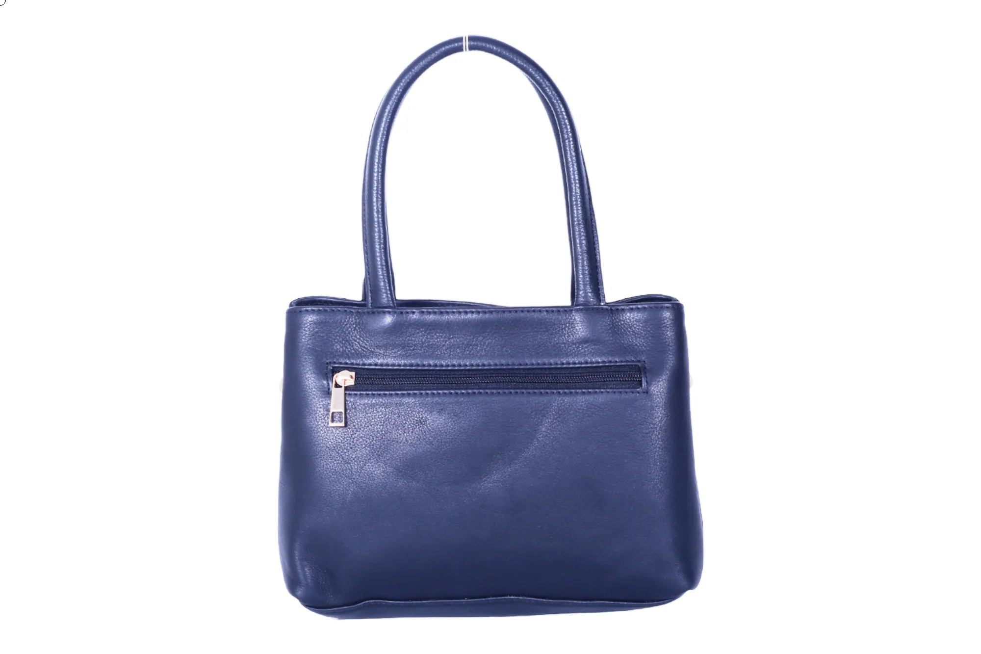 LEATHER HANDHELD BAG 37016 (BLACK)