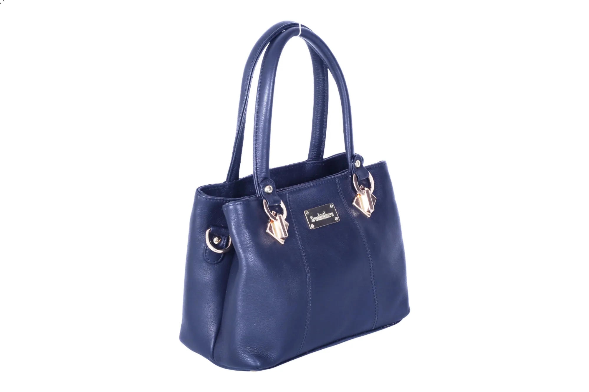 LEATHER HANDHELD BAG 37016 (BLACK)