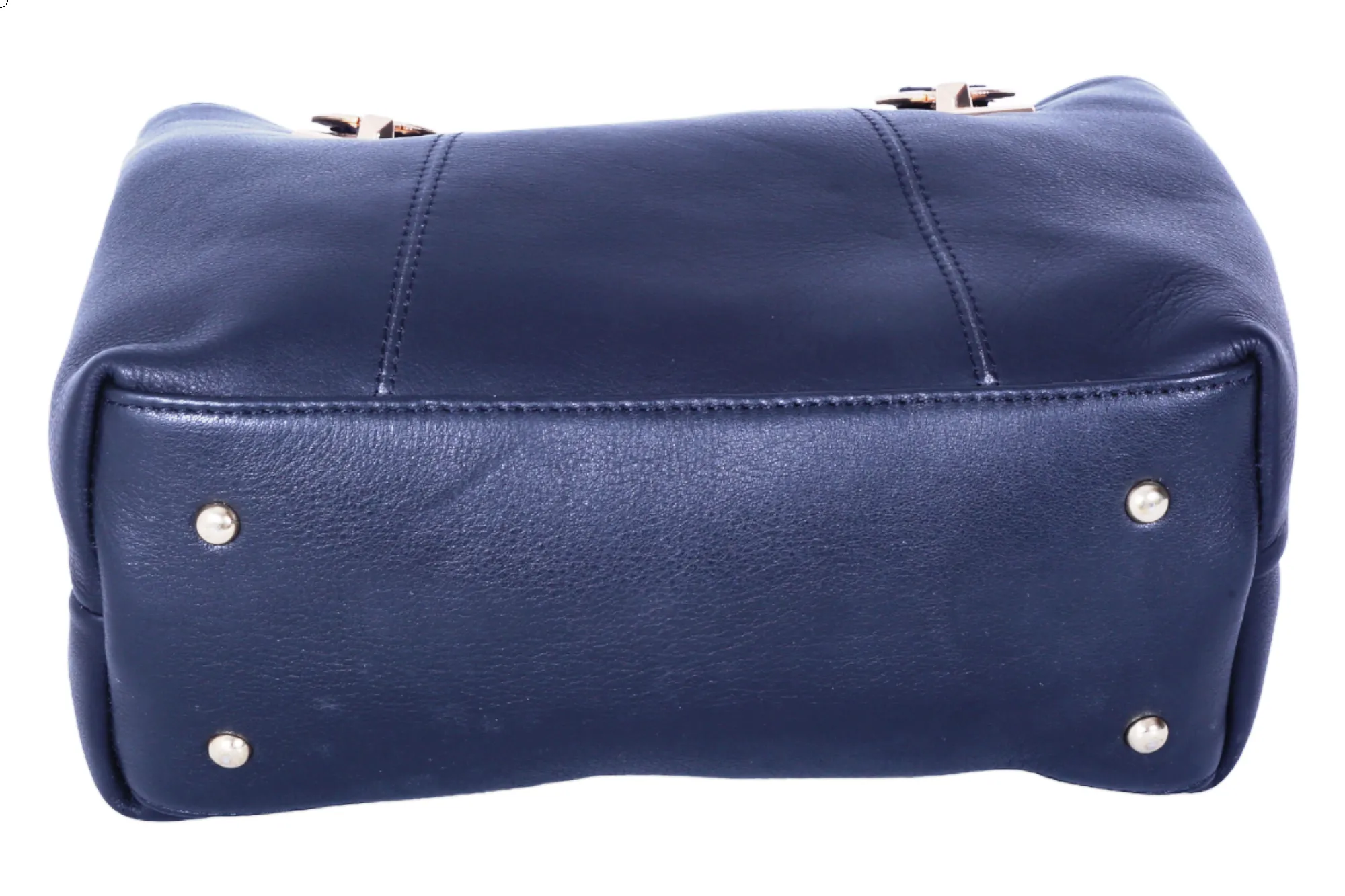 LEATHER HANDHELD BAG 37016 (BLACK)