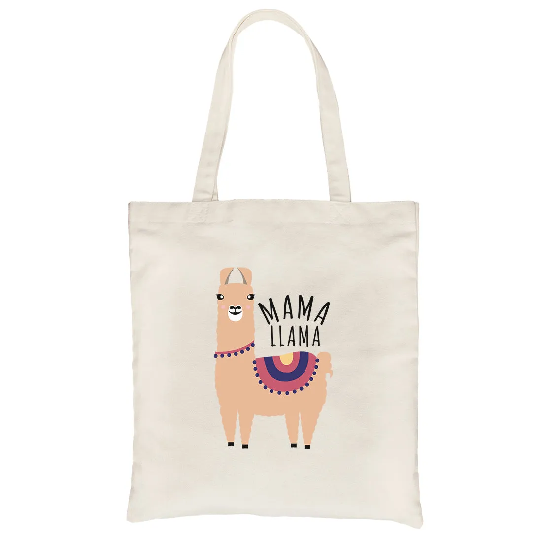 Mama Llama Heavy Cotton Canvas Bag Washable Tote Mothers Day Gifts