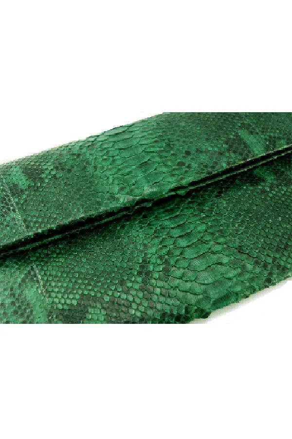 Mandalay Green Motif Foldover Clutch