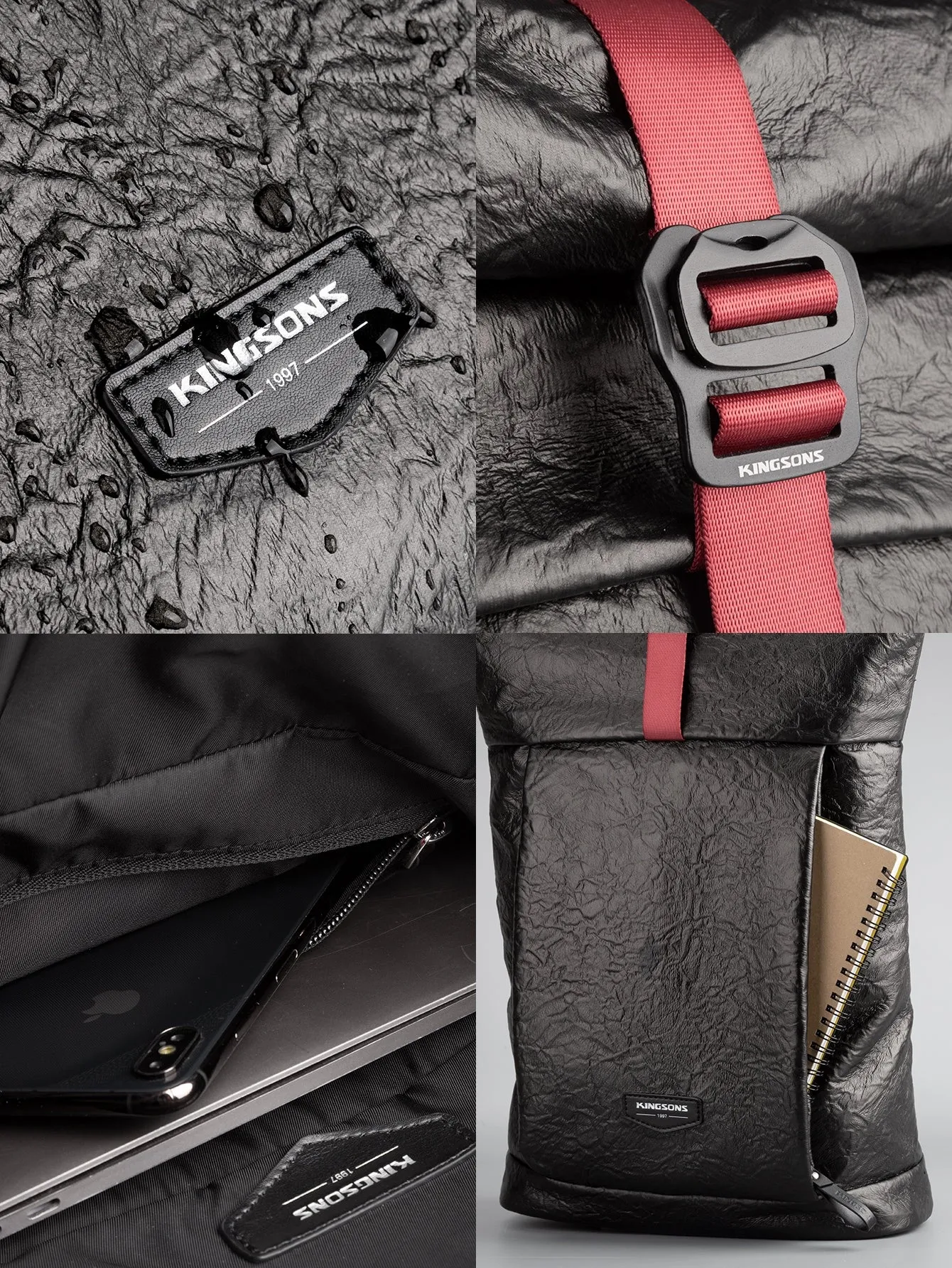 Men Letter Patch Decor Casual Daypack