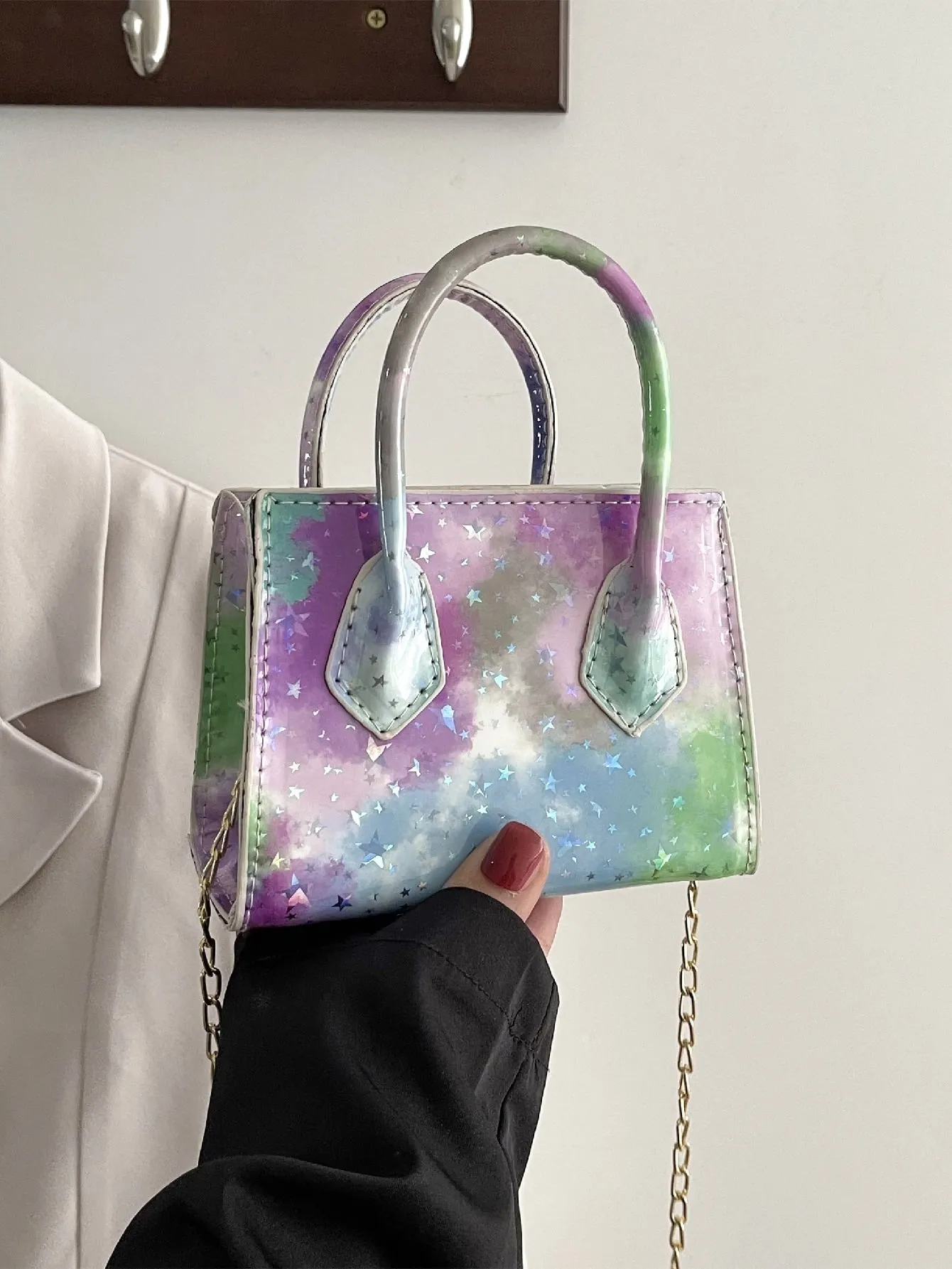 Mini Tie Dye Satchel Bag