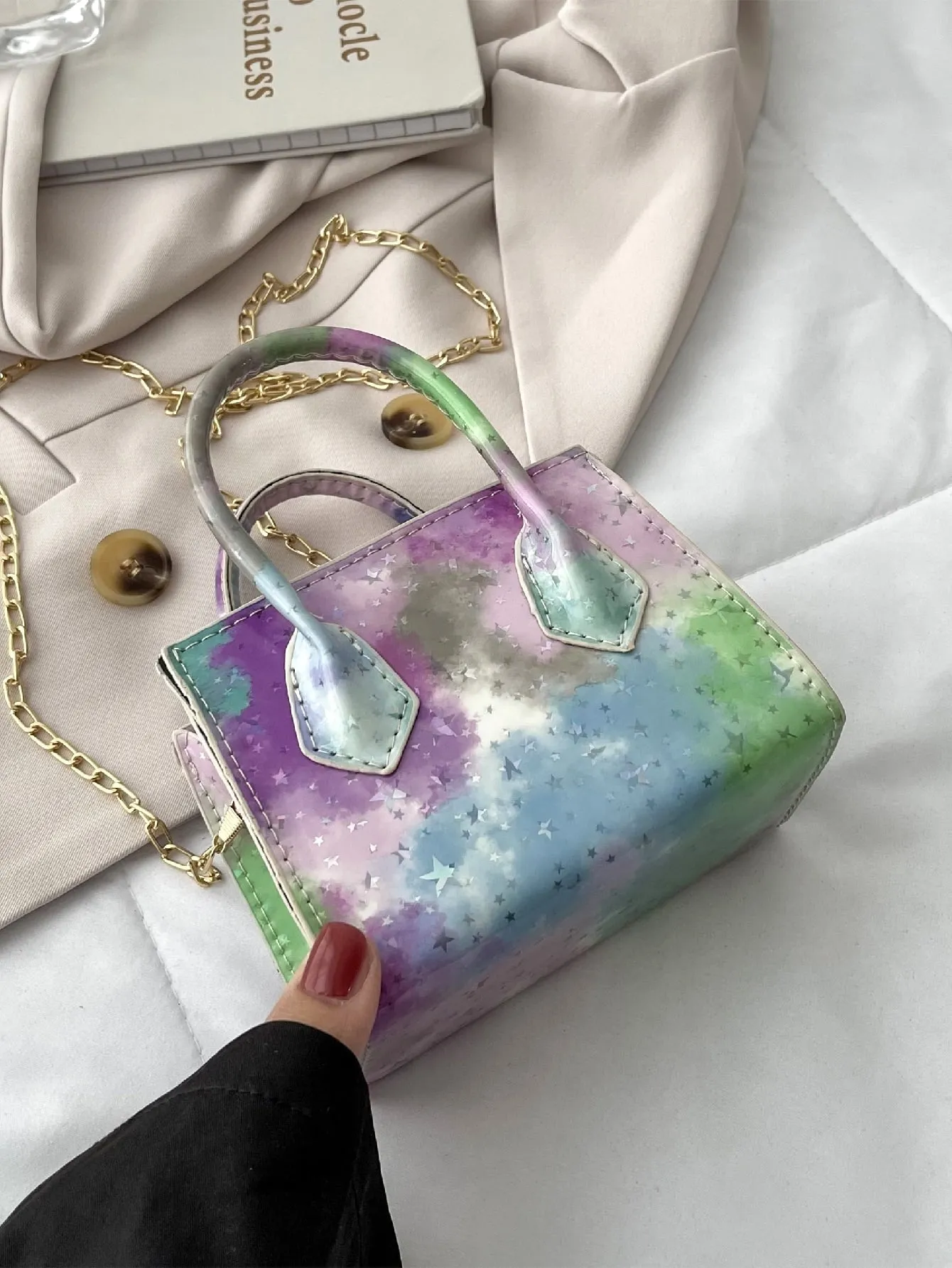 Mini Tie Dye Satchel Bag