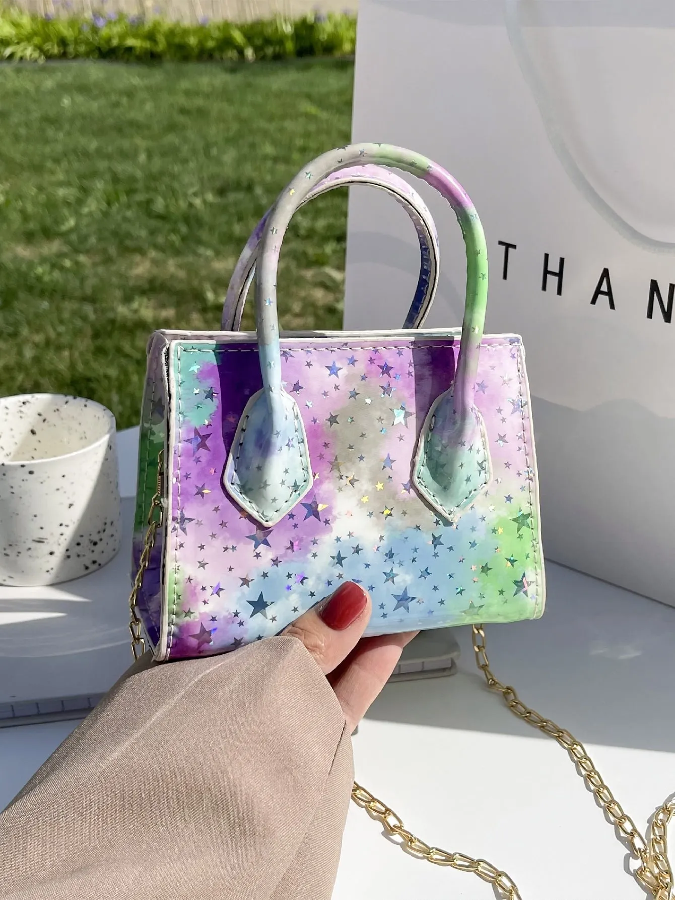 Mini Tie Dye Satchel Bag