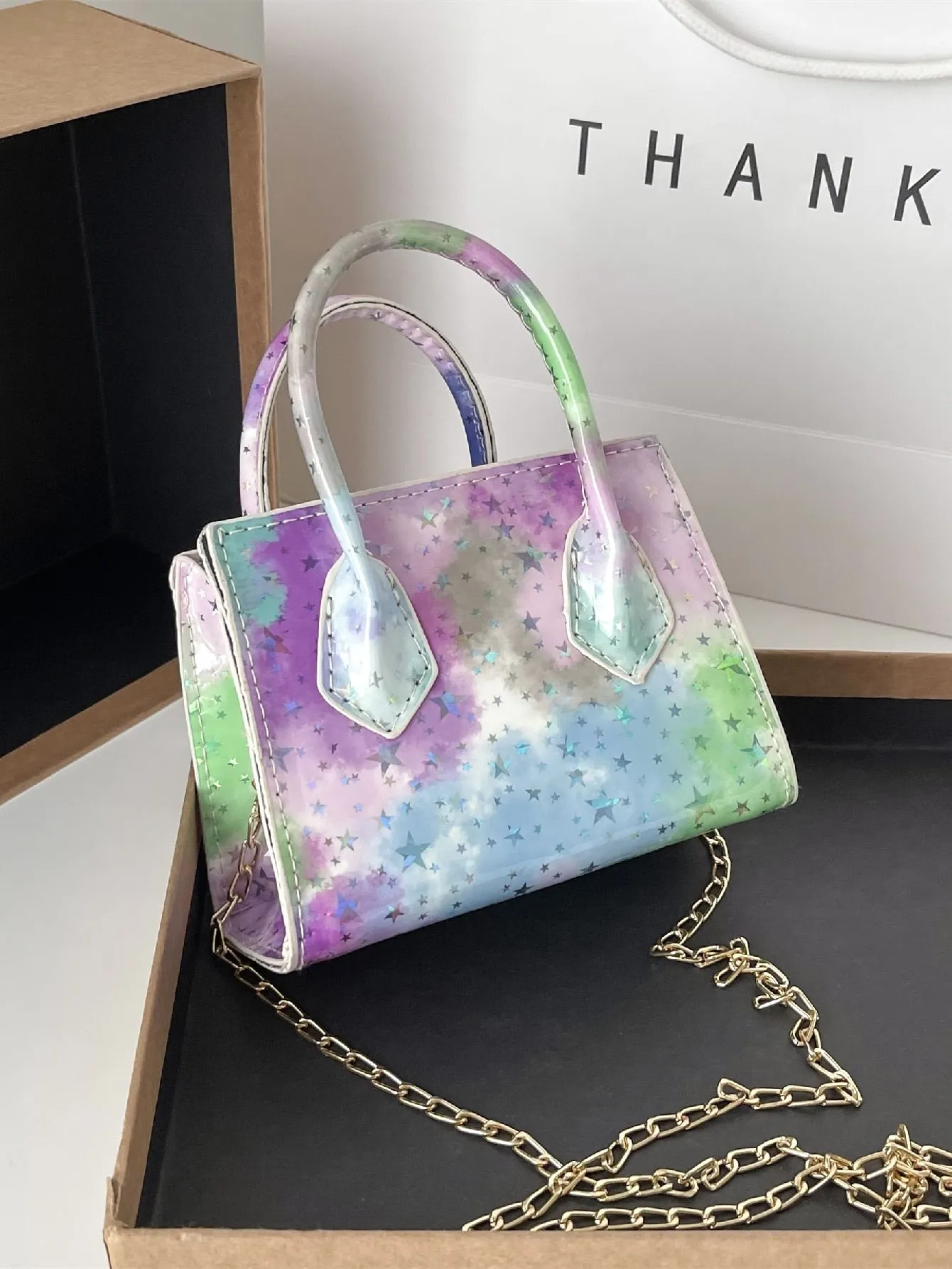 Mini Tie Dye Satchel Bag