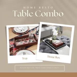 Mona B Jules Set Timeless Utility Set A Functional and Fashionable Tray & Tissue Box for Every Day