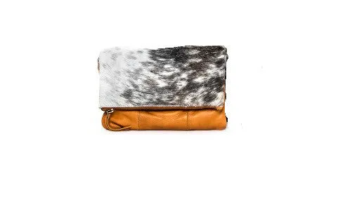 Oran Leather Danni Tan Clutch