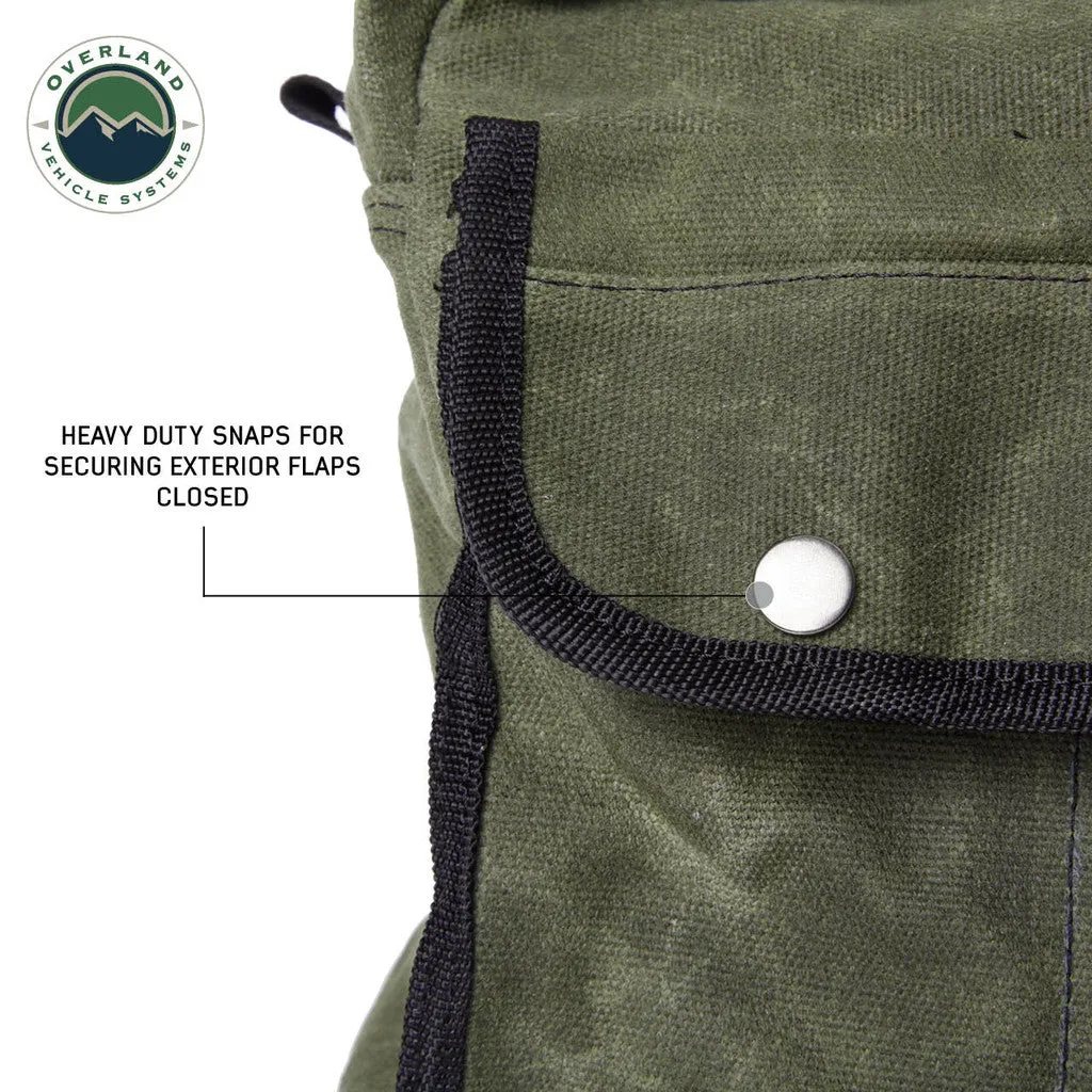 OVERLAND VEHICLE SYSTEMS | Small Duffle Bag With Handle And Straps #16 Waxed Canvas