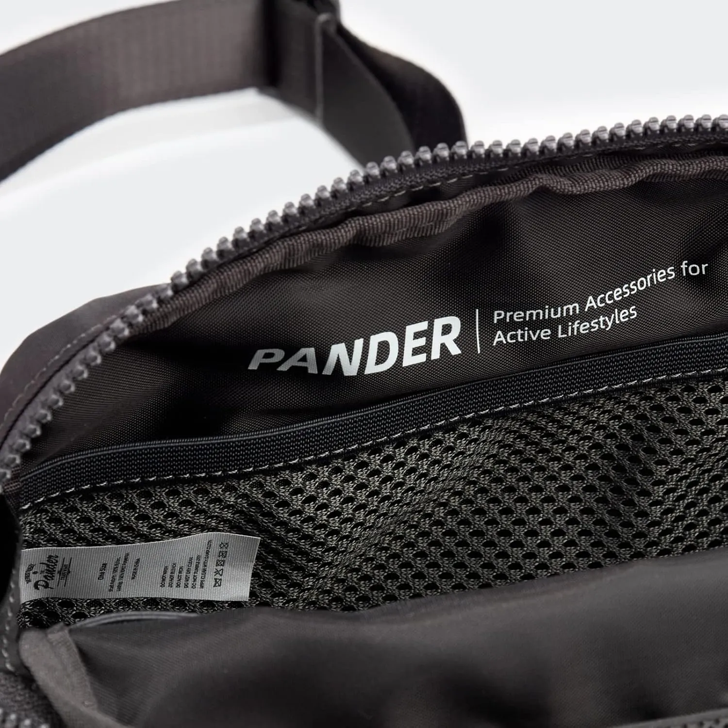 Pander Belt Bag Large 2L, Nylon Fanny Pack Purse for Women and Men with Adjustable Strap