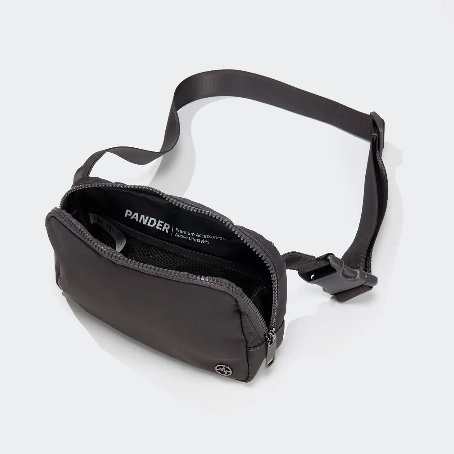Pander Belt Bag Large 2L, Nylon Fanny Pack Purse for Women and Men with Adjustable Strap