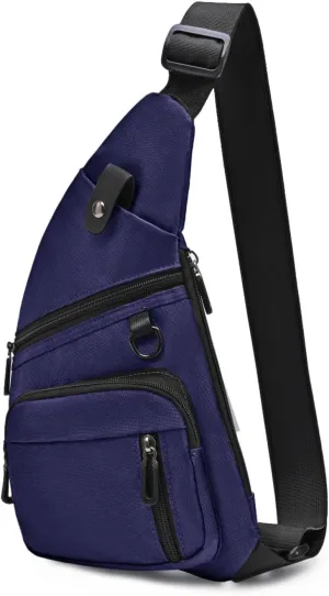Sling Bag Anti-theft Crossbody Chest Shoulder Backpack Lightweight Personal Pocket Bag Fanny Pack for Travel Hiking