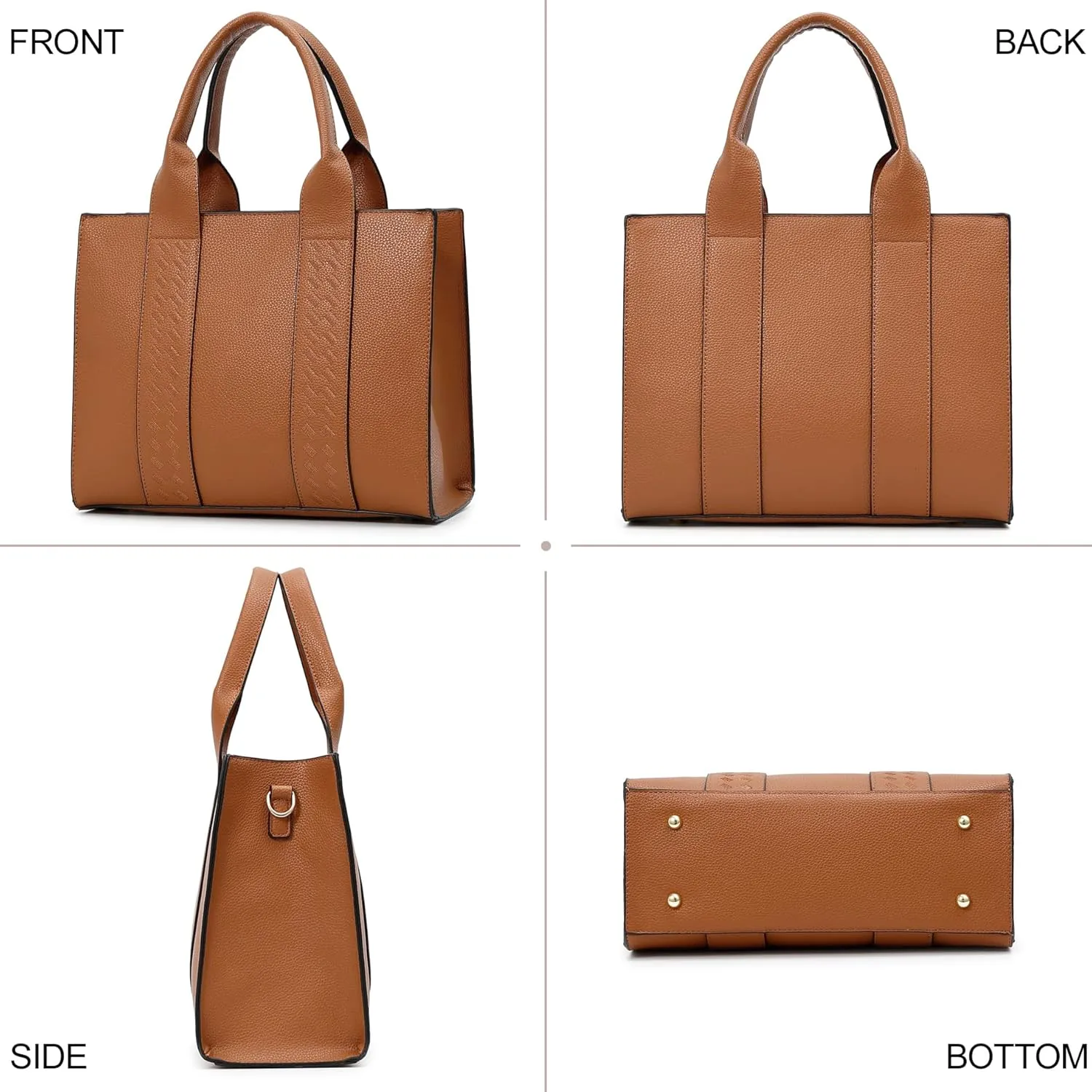 ToLFE Tote Bags for Women Top Handle Satchel Purses and Handbags PU Leather Shoulder Hobo Bags