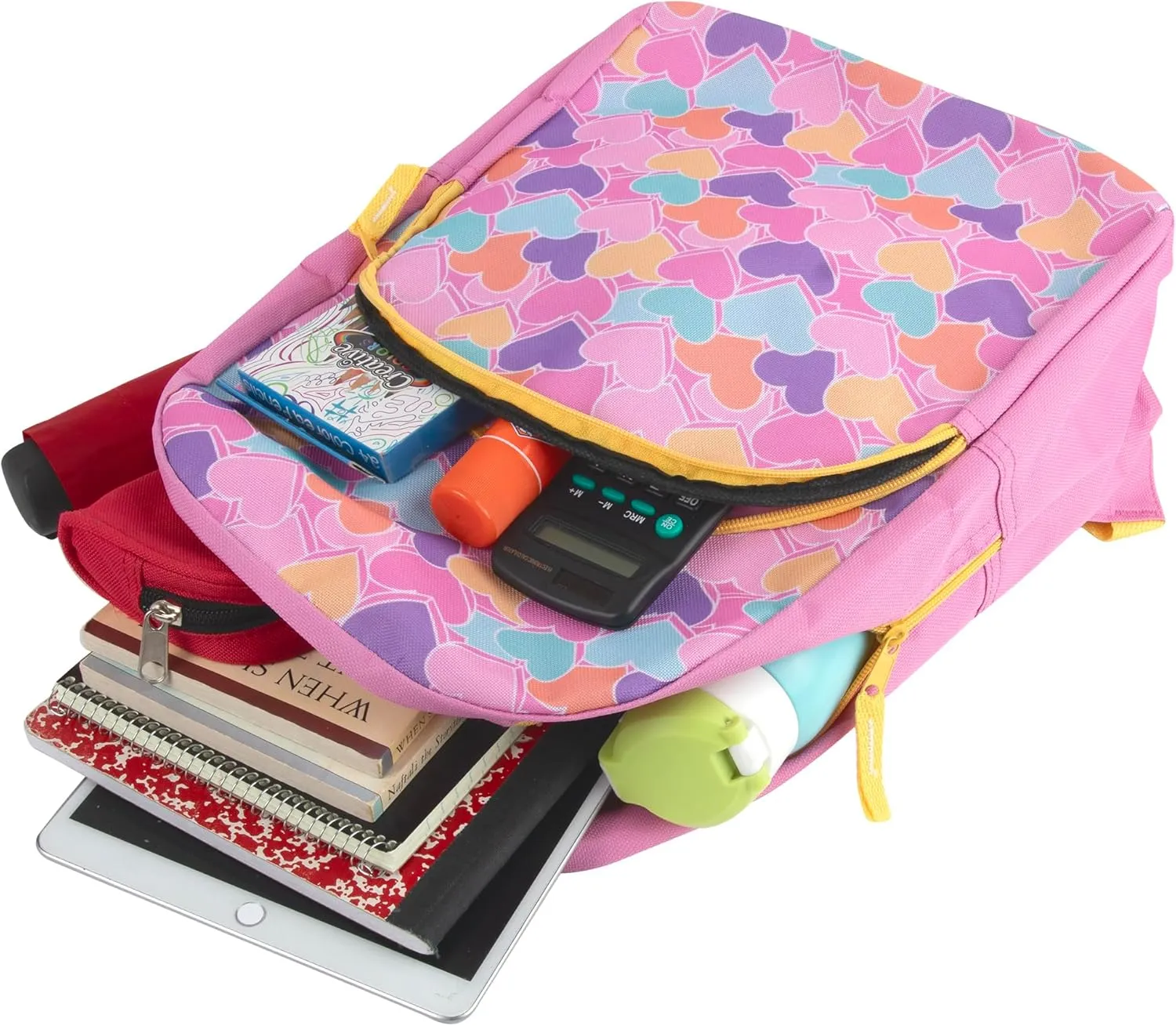 Trail maker 15 Inch Kids Backpacks for Preschool, Kindergarten, Elementary School Boys and Girls with Padded Straps (Sweet Candy Hearts)
