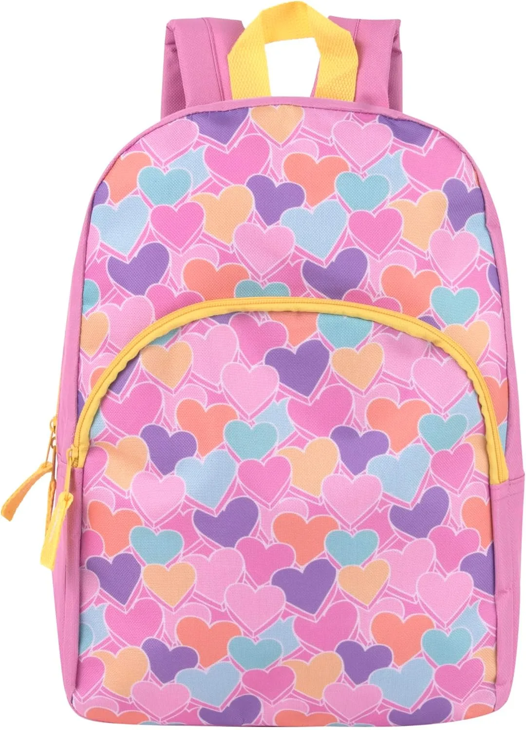 Trail maker 15 Inch Kids Backpacks for Preschool, Kindergarten, Elementary School Boys and Girls with Padded Straps (Sweet Candy Hearts)