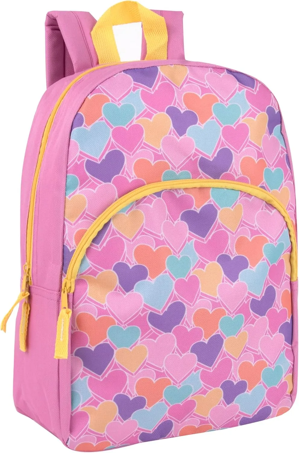 Trail maker 15 Inch Kids Backpacks for Preschool, Kindergarten, Elementary School Boys and Girls with Padded Straps (Sweet Candy Hearts)