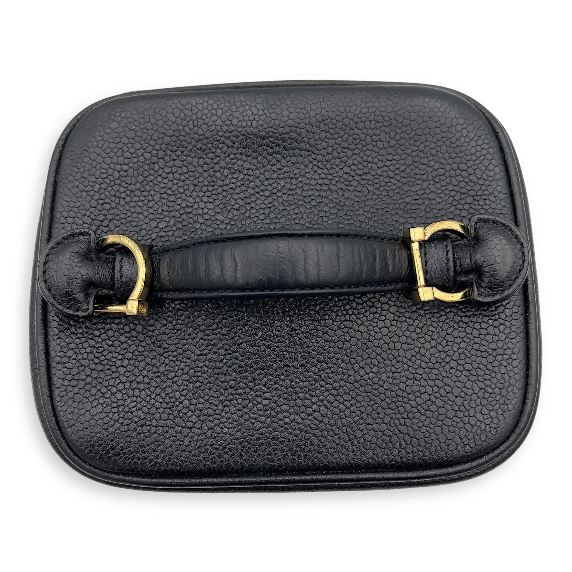 Vintage Bucket Bag Small Black in Caviar Leather, Gold hardware