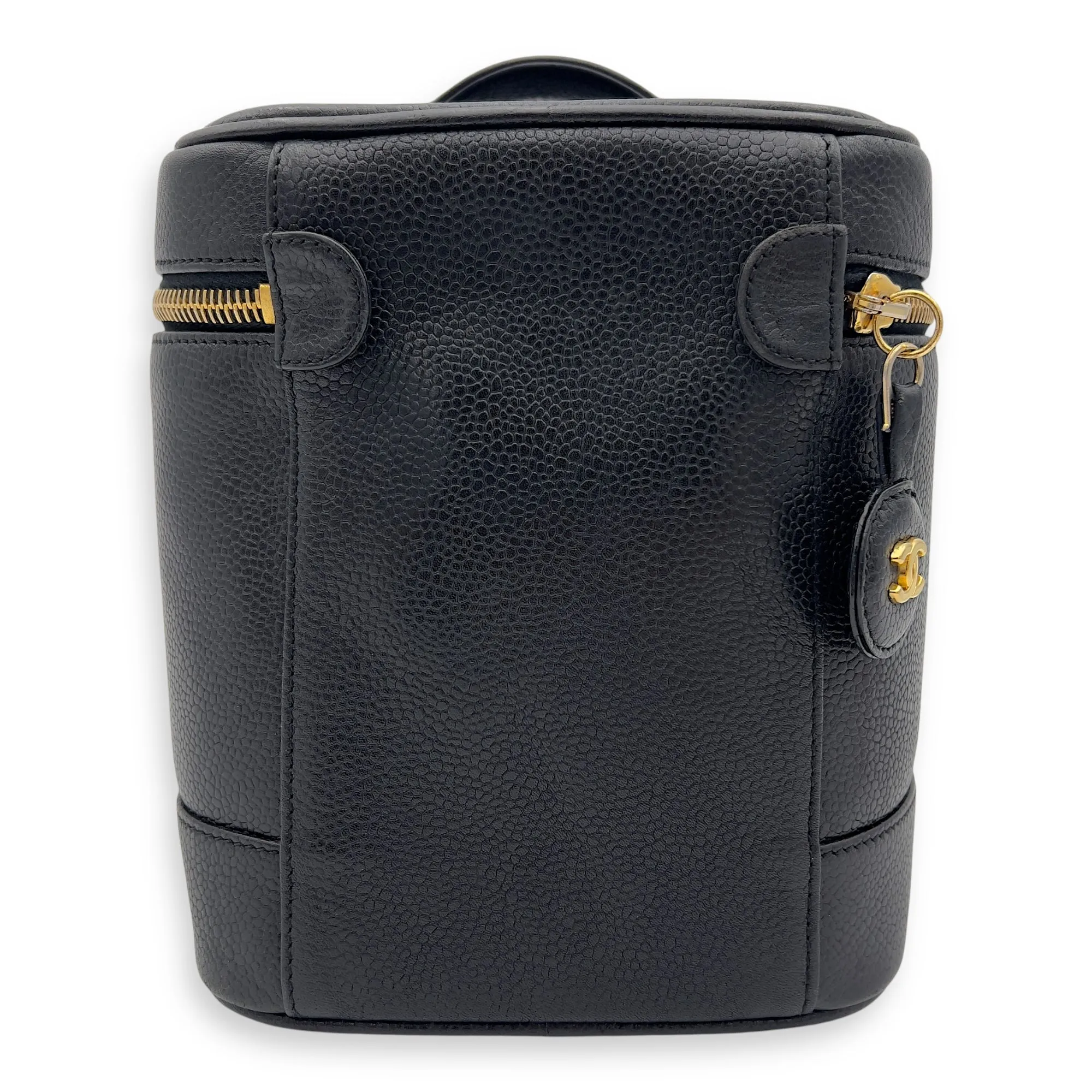 Vintage Bucket Bag Small Black in Caviar Leather, Gold hardware