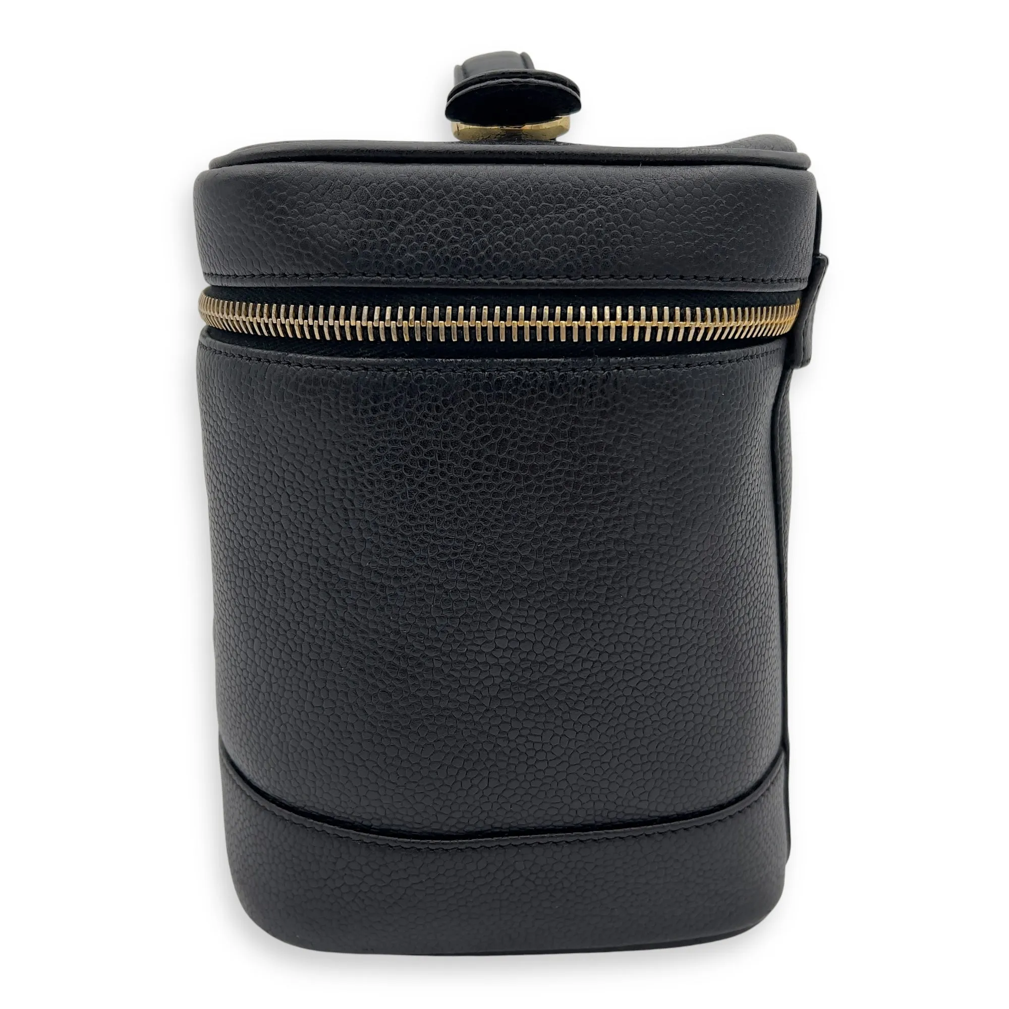 Vintage Bucket Bag Small Black in Caviar Leather, Gold hardware