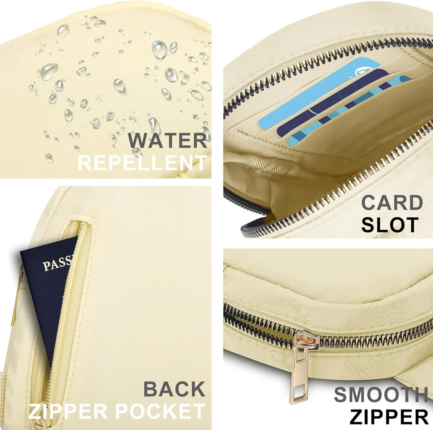 VOROLO Small Sling Bag For Men and WomenCrossbody Bags For Women with Ajustable Strap Trendy Cross body Bag Khaki