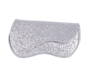Wave Glitter Clutch Silver