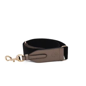 Webbing Bag Strap in Black/Light Mud Grey